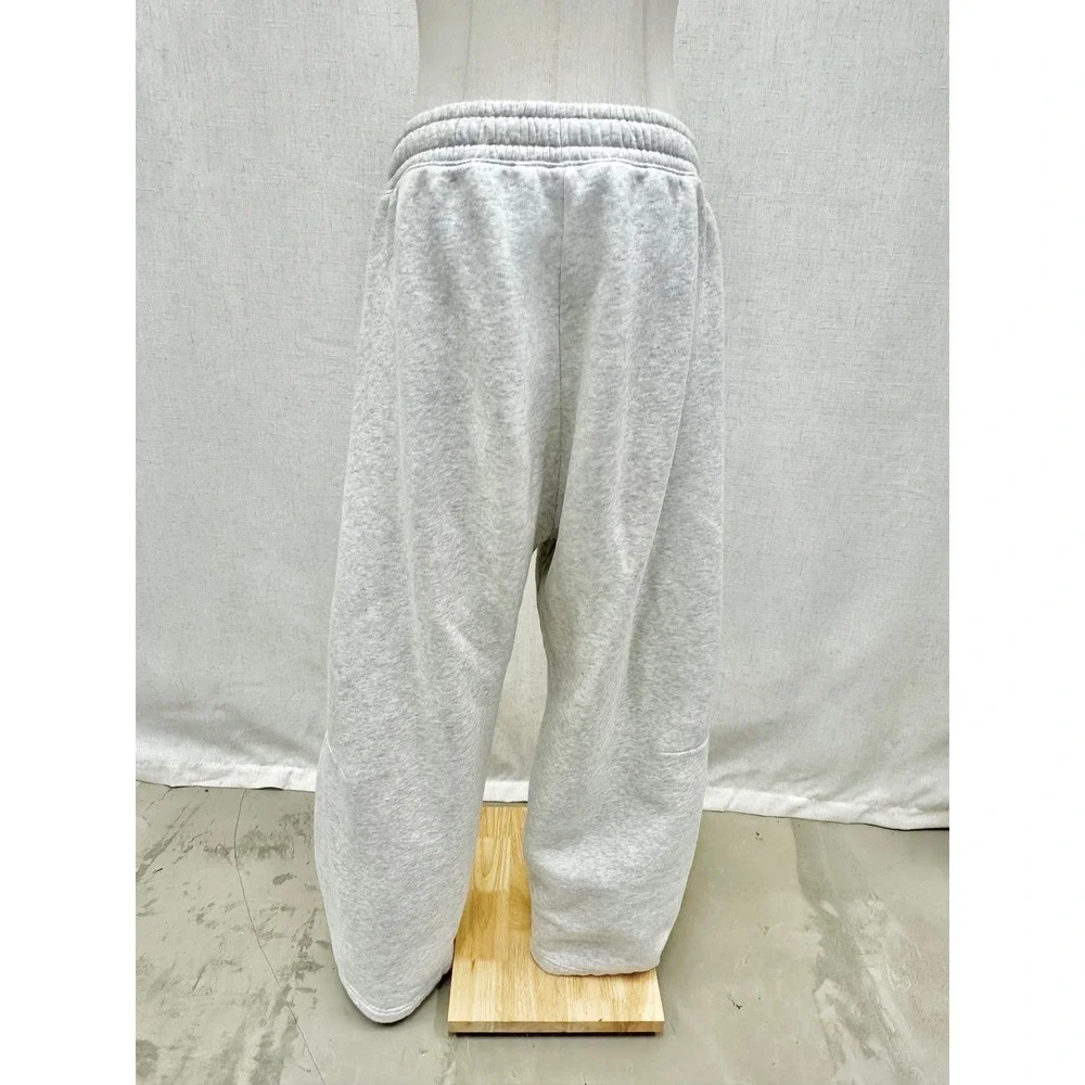 Abercrombie & Fitch Sunday Barrel Sweatpants Women Medium Heather Gray Wide Leg - Picture 10 of 13